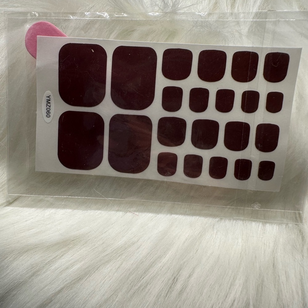 🩷5/$10 Dark Red Nail Wraps